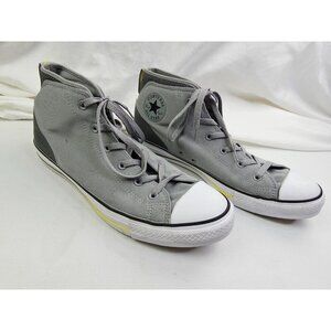 Converse Mid Top Size 12 Mens or 14 Womens Gray Lace Up Chuck Taylor All Star